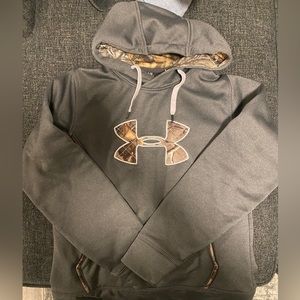 Medium Gray and Camo Sweatshirt